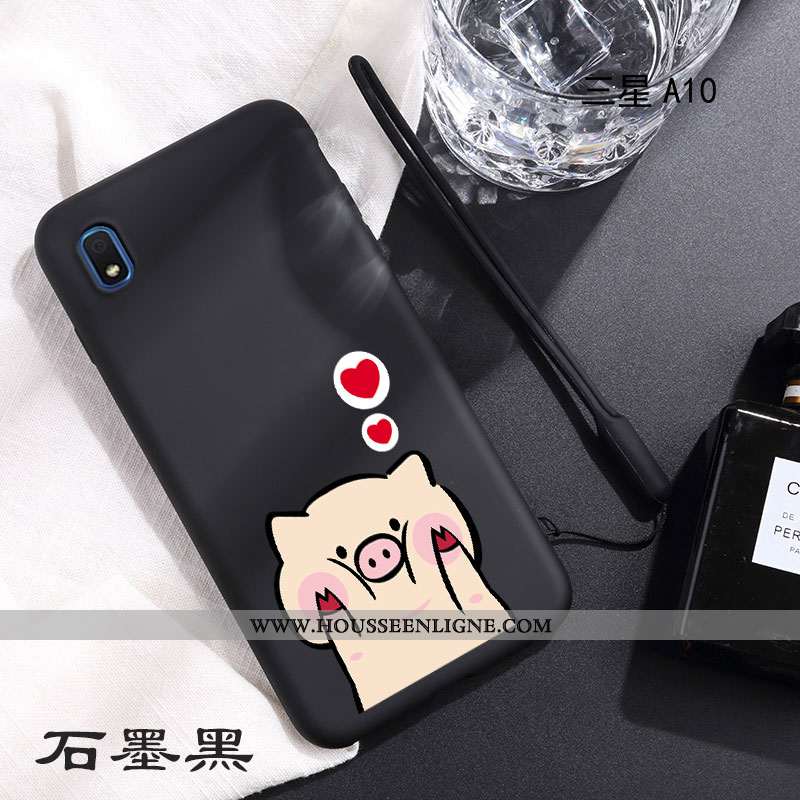 Housse Samsung Galaxy A10 Personnalité Créatif Incassable Net Rouge Téléphone Portable Simple Refroi