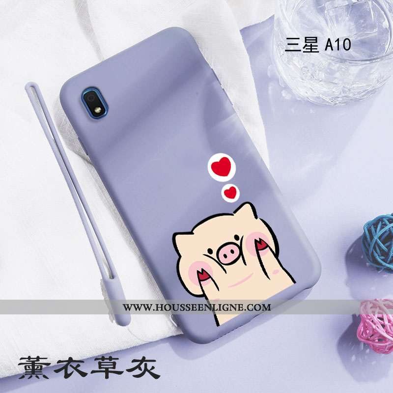 Housse Samsung Galaxy A10 Personnalité Créatif Incassable Net Rouge Téléphone Portable Simple Refroi