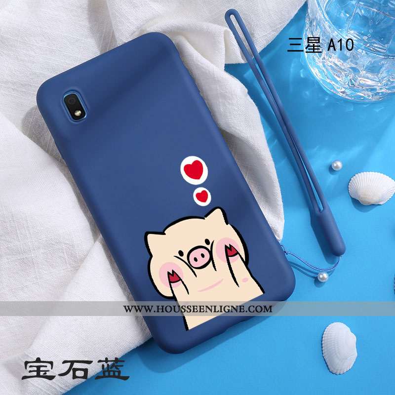 Housse Samsung Galaxy A10 Personnalité Créatif Incassable Net Rouge Téléphone Portable Simple Refroi