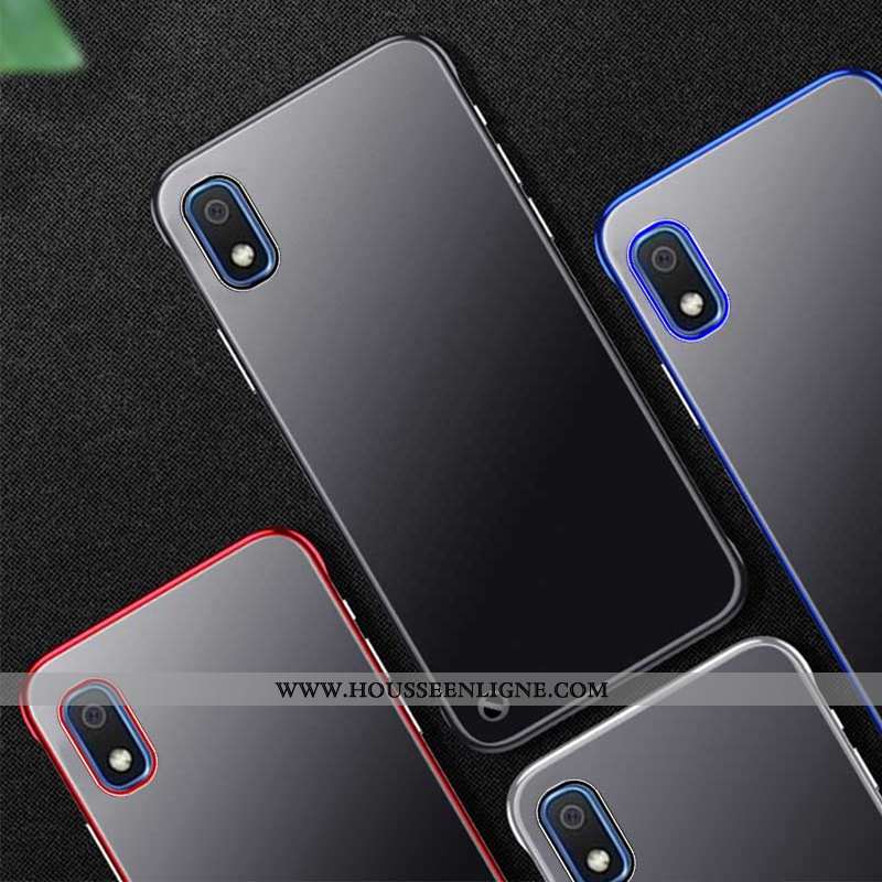 Housse Samsung Galaxy A10 Protection Téléphone Portable Rouge Incassable Étoile Étui Coque