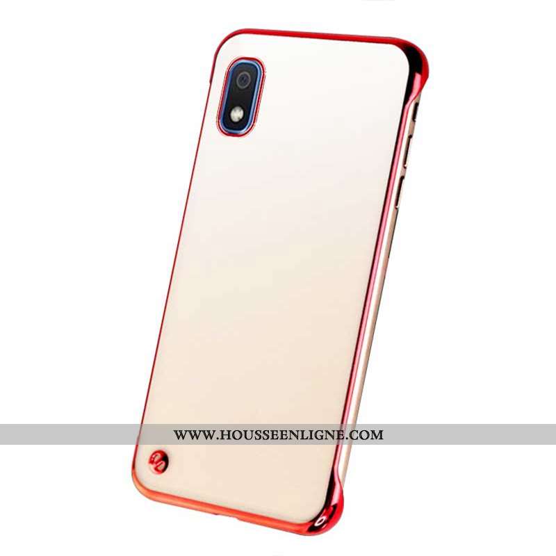Housse Samsung Galaxy A10 Protection Téléphone Portable Rouge Incassable Étoile Étui Coque