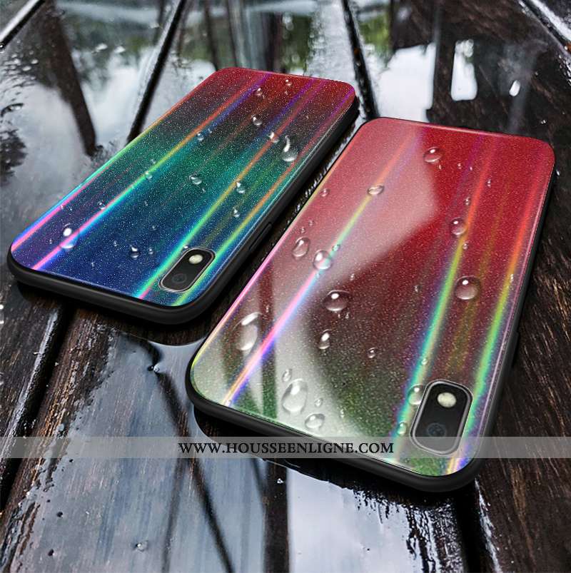 Housse Samsung Galaxy A10 Verre Protection Tout Compris Étoile Étui Vert Coque Verte