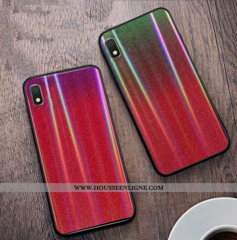 Housse Samsung Galaxy A10 Verre Protection Tout Compris Étoile Étui Vert Coque Verte