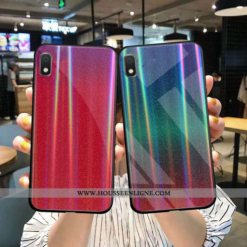 Housse Samsung Galaxy A10 Verre Protection Tout Compris Étoile Étui Vert Coque Verte