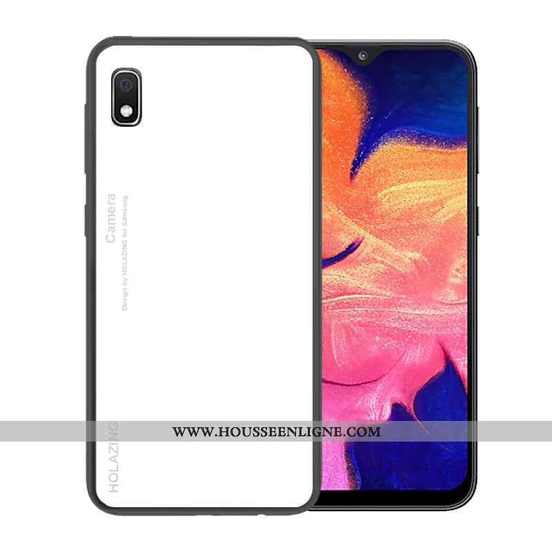 Housse Samsung Galaxy A10 Verre Tendance Téléphone Portable Coque Dégradé Étoile Protection Bleu Fon