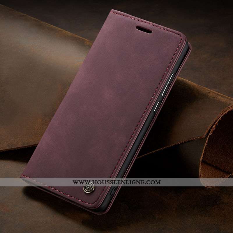 Housse Samsung Galaxy A10s Cuir Protection Véritable Luxe Coque Business Étui Bleu Foncé