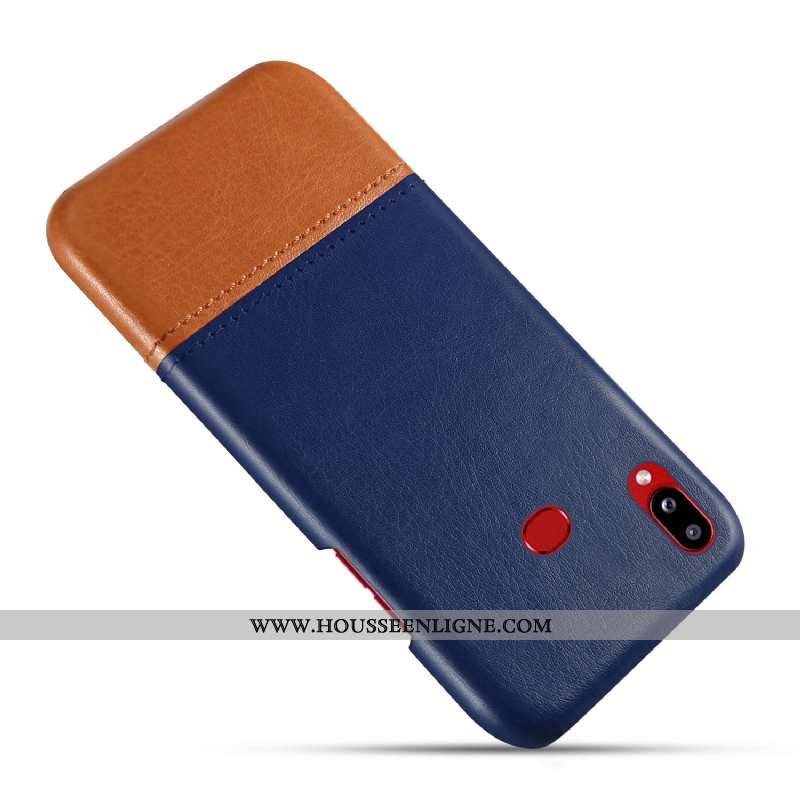 Housse Samsung Galaxy A10s Cuir Épissure Coque Rouge Difficile Étoile Qualité