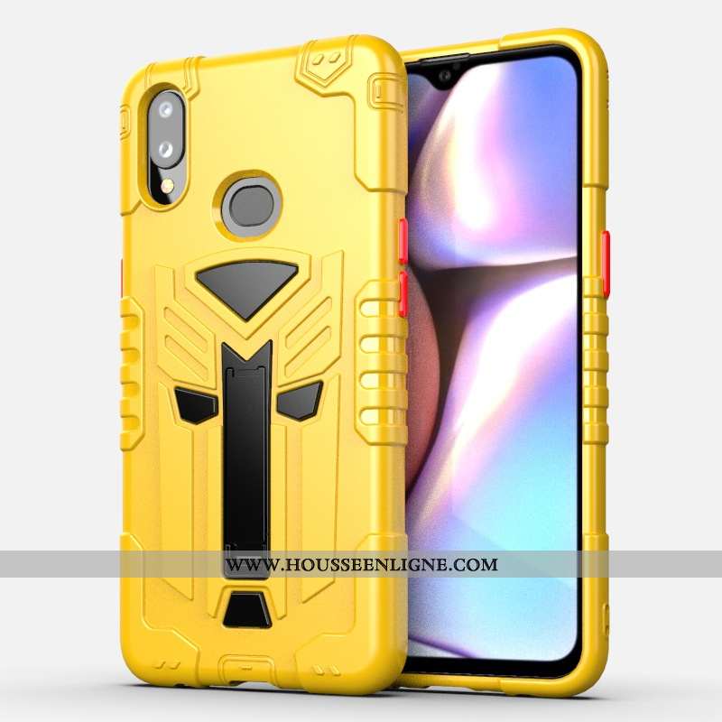 Housse Samsung Galaxy A10s Protection Fluide Doux Téléphone Portable Jaune Pour Étoile Coque