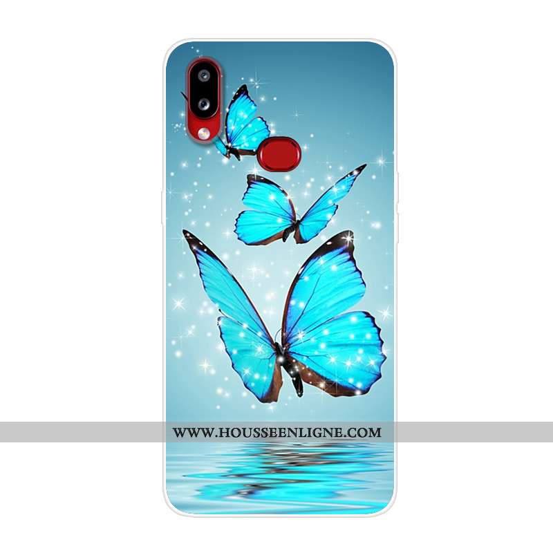 Housse Samsung Galaxy A10s Silicone Étui Incassable Étoile Coque Téléphone Portable Noir