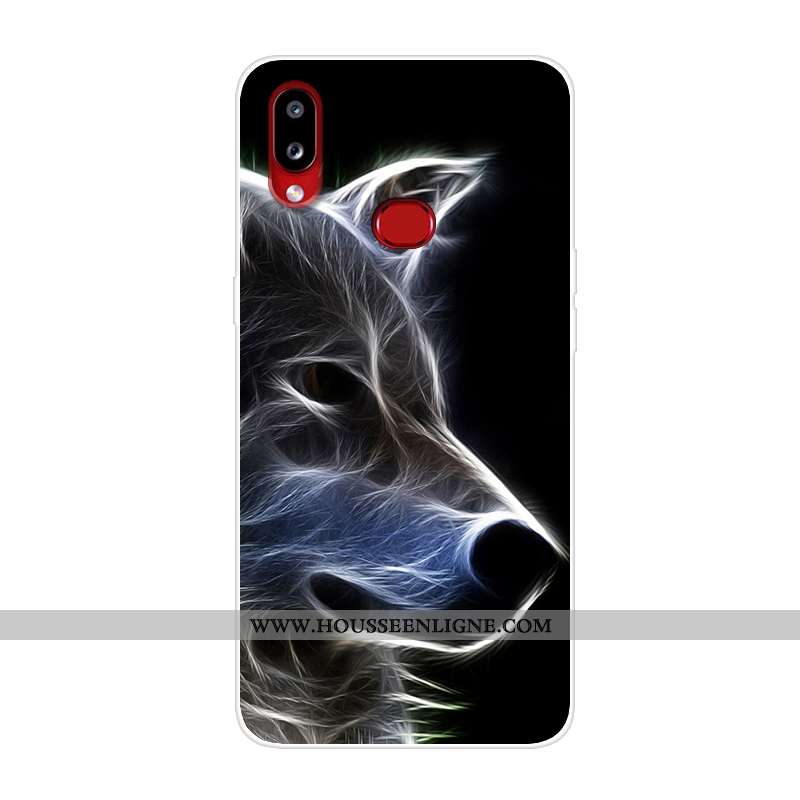 Housse Samsung Galaxy A10s Silicone Étui Incassable Étoile Coque Téléphone Portable Noir
