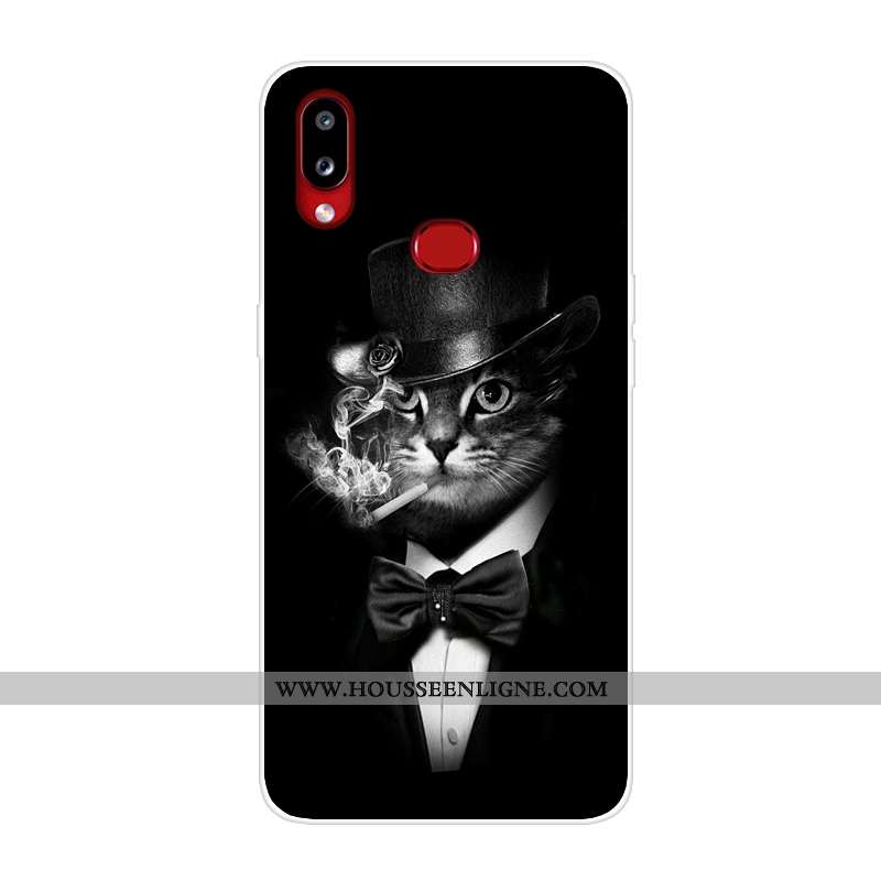 Housse Samsung Galaxy A10s Silicone Étui Incassable Étoile Coque Téléphone Portable Noir