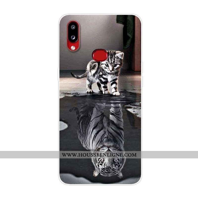 Housse Samsung Galaxy A10s Silicone Étui Incassable Étoile Coque Téléphone Portable Noir