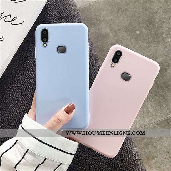 Housse Samsung Galaxy A10s Tendance Fluide Doux Téléphone Portable Coque Jaune Étui Protection