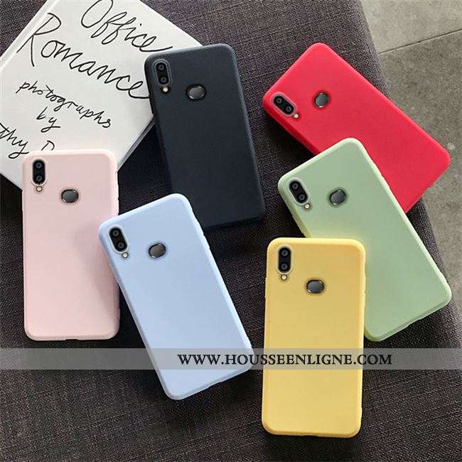 Housse Samsung Galaxy A10s Tendance Fluide Doux Téléphone Portable Coque Jaune Étui Protection