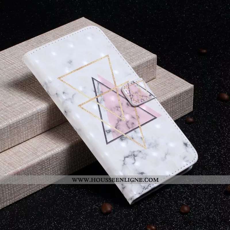 Housse Samsung Galaxy A20e Charmant Protection Coque Étui Étoile Téléphone Portable Blanche
