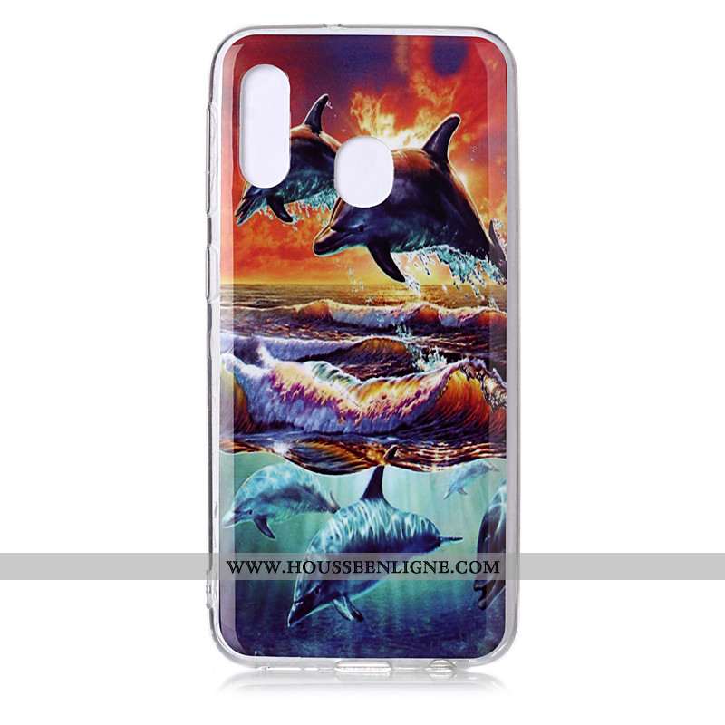 Housse Samsung Galaxy A20e Dessin Animé Tendance Personnalité Coque Fluide Doux Incassable Étoile Bl