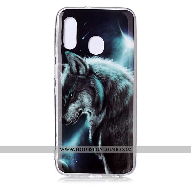 Housse Samsung Galaxy A20e Dessin Animé Tendance Personnalité Coque Fluide Doux Incassable Étoile Bl