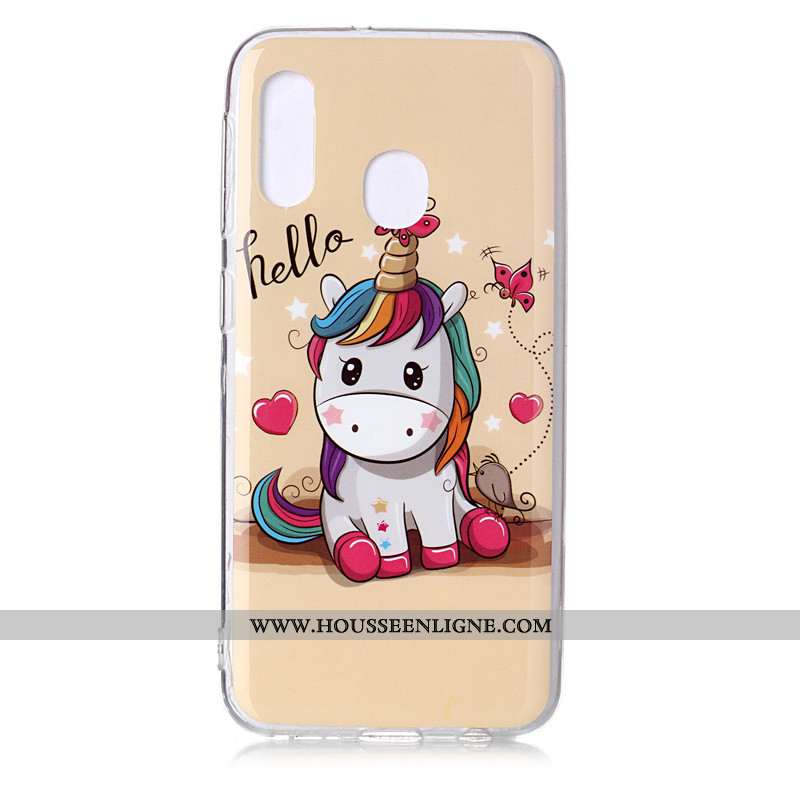 Housse Samsung Galaxy A20e Dessin Animé Tendance Personnalité Coque Fluide Doux Incassable Étoile Bl