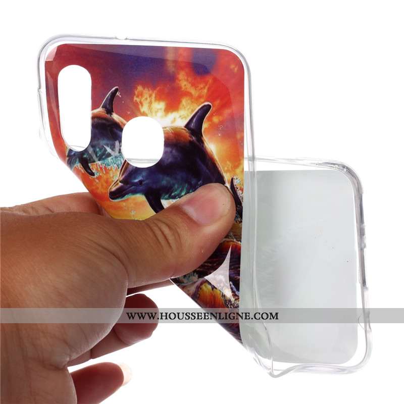 Housse Samsung Galaxy A20e Dessin Animé Tendance Personnalité Coque Fluide Doux Incassable Étoile Bl