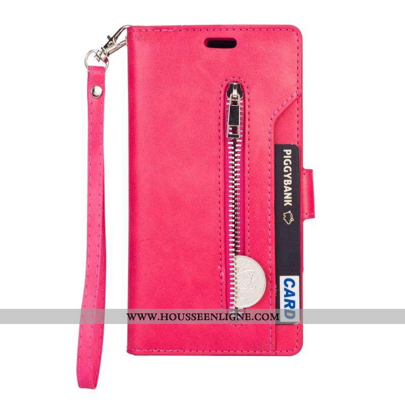 Housse Samsung Galaxy A20e Fluide Doux Fermeture Éclair Cuir Tout Compris Téléphone Portable Étoile 