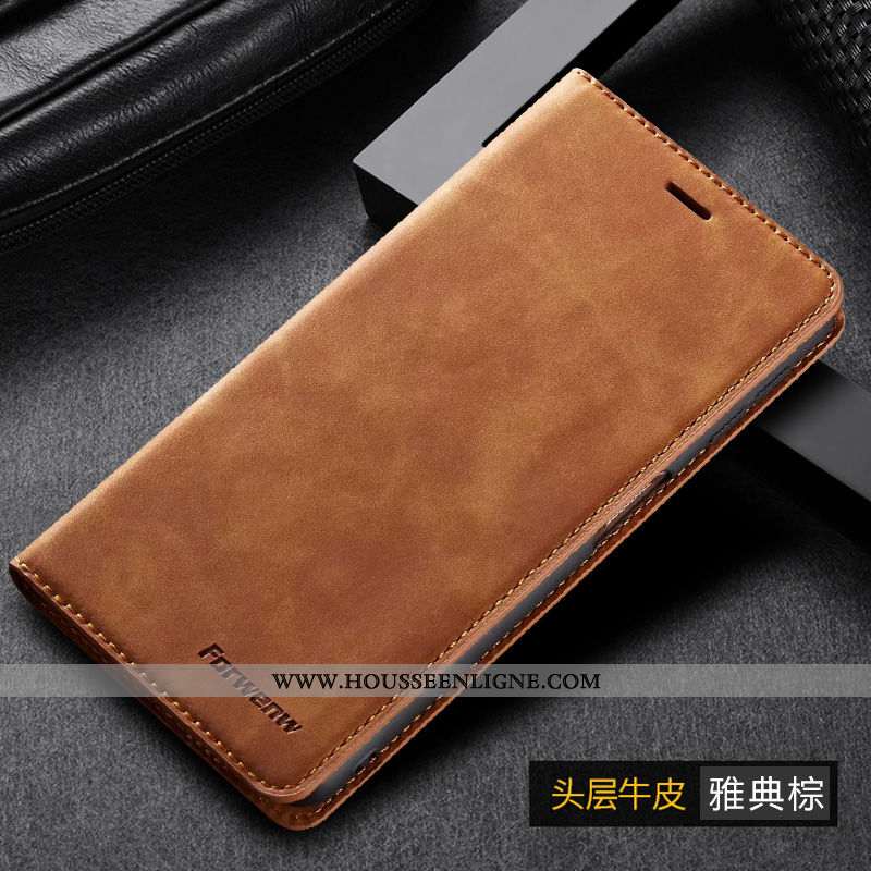 Housse Samsung Galaxy A20e Protection Cuir Véritable Étui Coque Clamshell Tout Compris Étoile Rouge