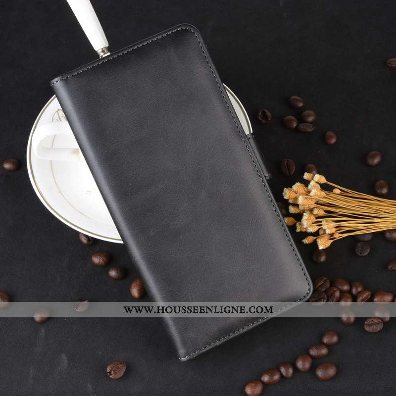 Housse Samsung Galaxy A20e Protection Modèle Fleurie Téléphone Portable Petit Magnétisme Étui Noir