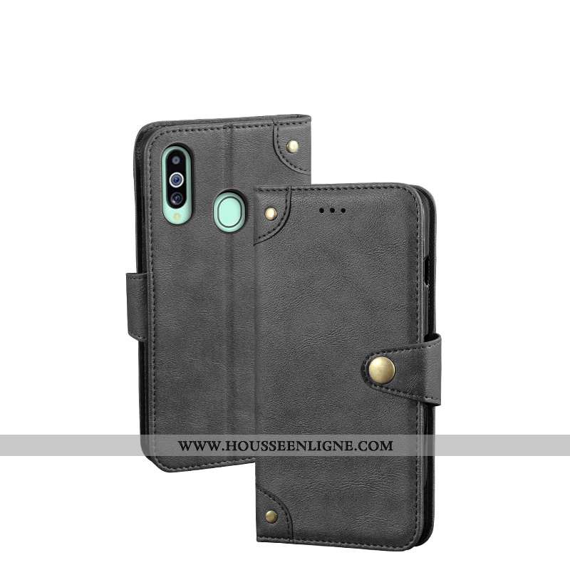 Housse Samsung Galaxy A20s Cuir Fluide Doux Téléphone Portable Tout Compris Étoile Protection Coque 