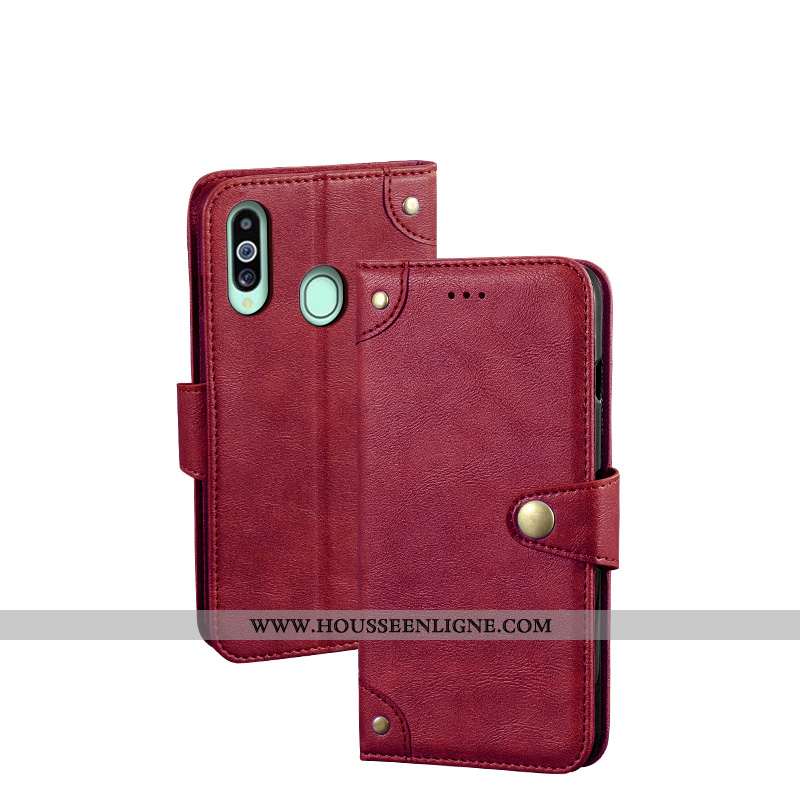 Housse Samsung Galaxy A20s Cuir Fluide Doux Téléphone Portable Tout Compris Étoile Protection Coque 