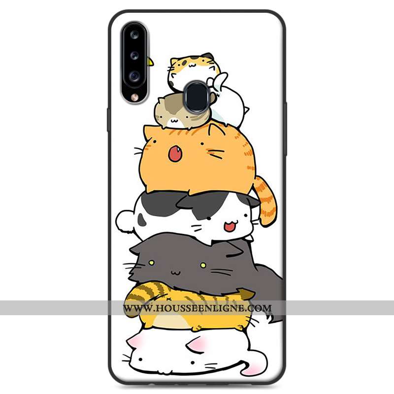 Housse Samsung Galaxy A20s Protection Personnalité Fluide Doux Téléphone Portable Étui Étoile Gris