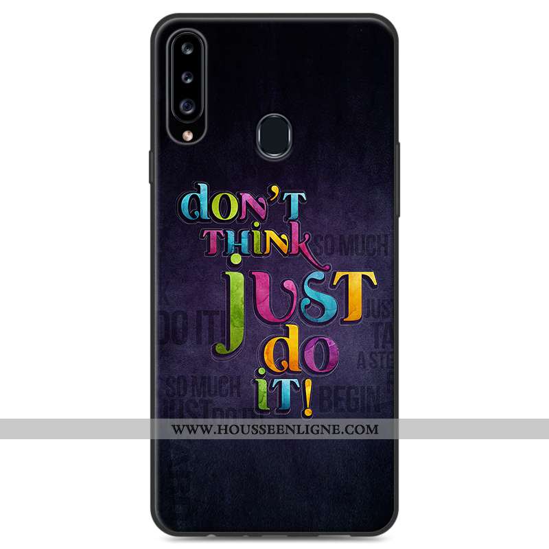 Housse Samsung Galaxy A20s Protection Personnalité Fluide Doux Téléphone Portable Étui Étoile Gris