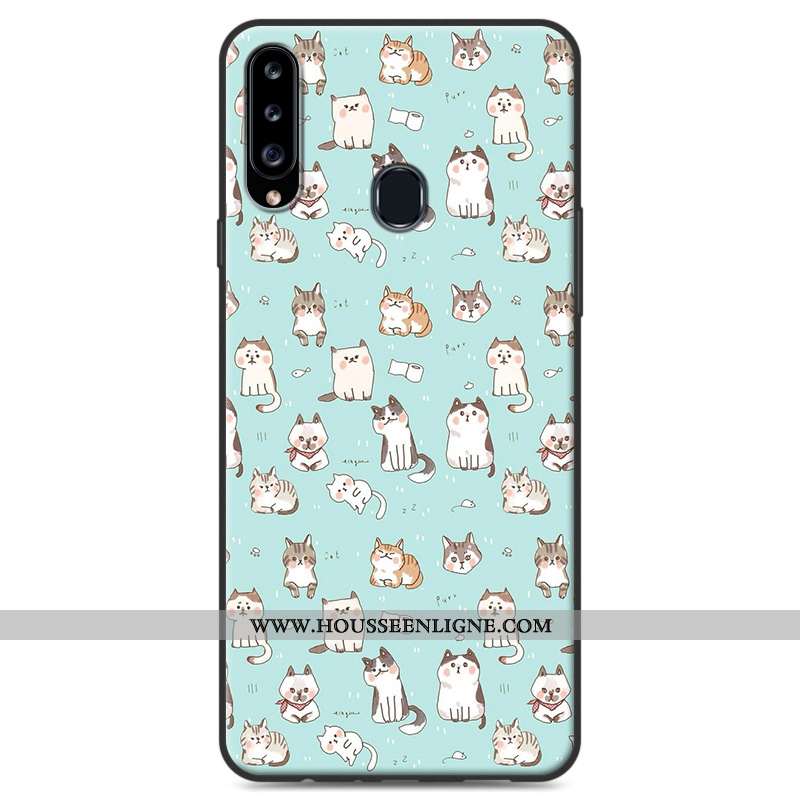 Housse Samsung Galaxy A20s Protection Personnalité Fluide Doux Téléphone Portable Étui Étoile Gris