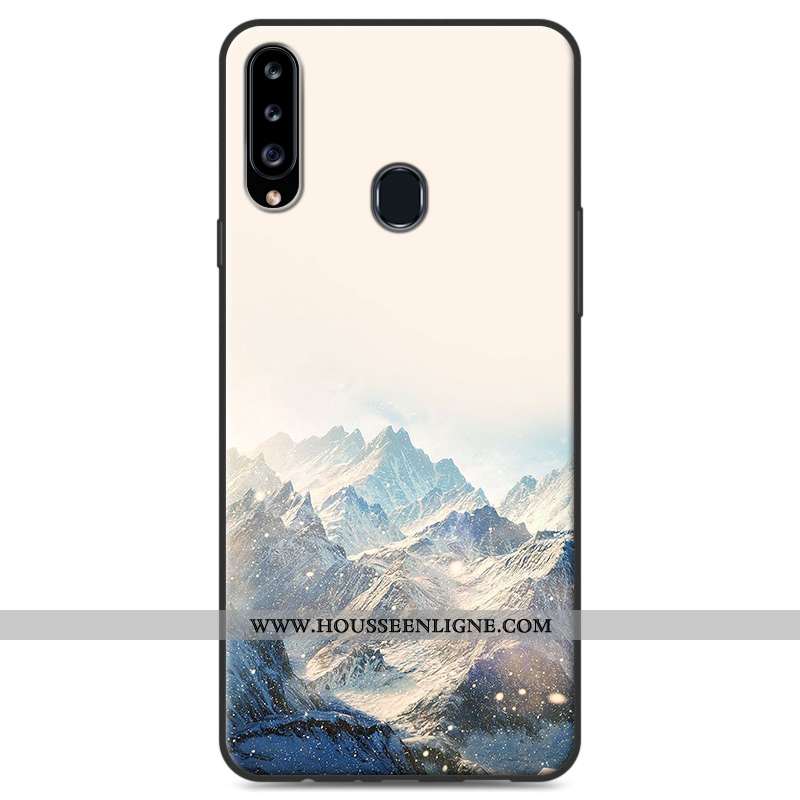 Housse Samsung Galaxy A20s Protection Personnalité Fluide Doux Téléphone Portable Étui Étoile Gris
