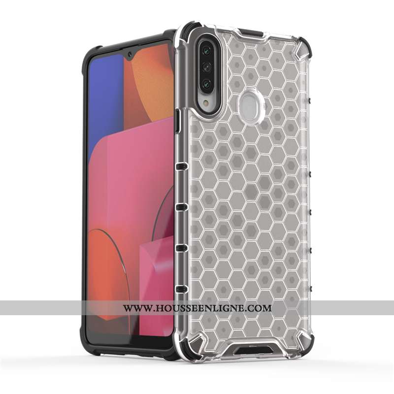 Housse Samsung Galaxy A20s Tendance Fluide Doux Protection Étui Coque Nouveau Simple Gris