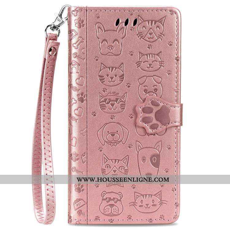 Housse Samsung Galaxy A21s Cuir Dessin Animé Charmant Tout Compris Coque Incassable Étui Violet