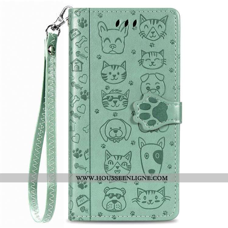 Housse Samsung Galaxy A21s Cuir Dessin Animé Charmant Tout Compris Coque Incassable Étui Violet