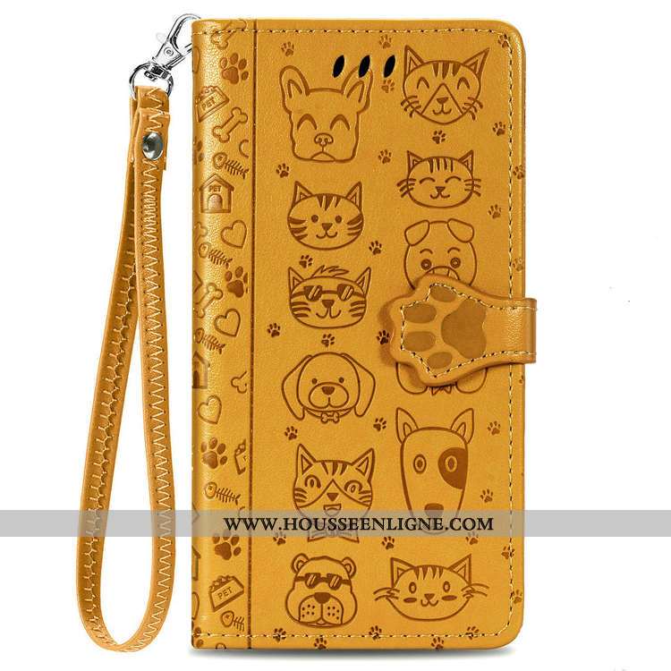 Housse Samsung Galaxy A21s Cuir Dessin Animé Charmant Tout Compris Coque Incassable Étui Violet
