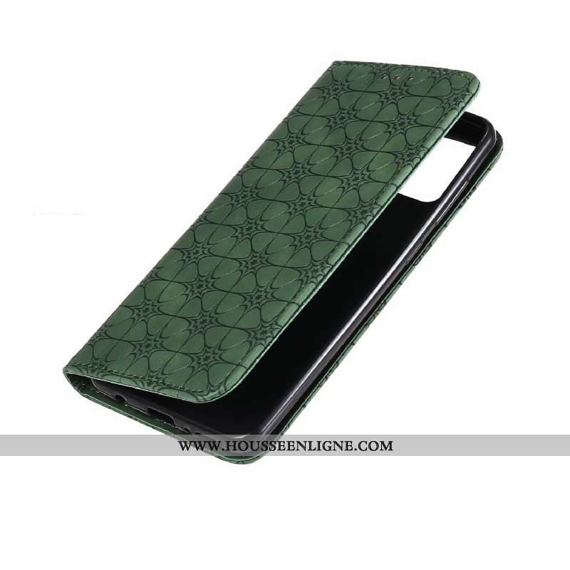Housse Samsung Galaxy A21s Cuir Modèle Fleurie Coque Tout Compris Téléphone Portable En Relief Chanc