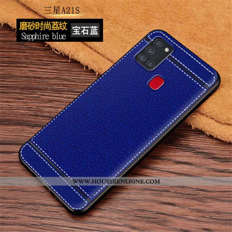 Housse Samsung Galaxy A21s Modèle Fleurie Fluide Doux Incassable Tout Compris Rose Coque Cuir