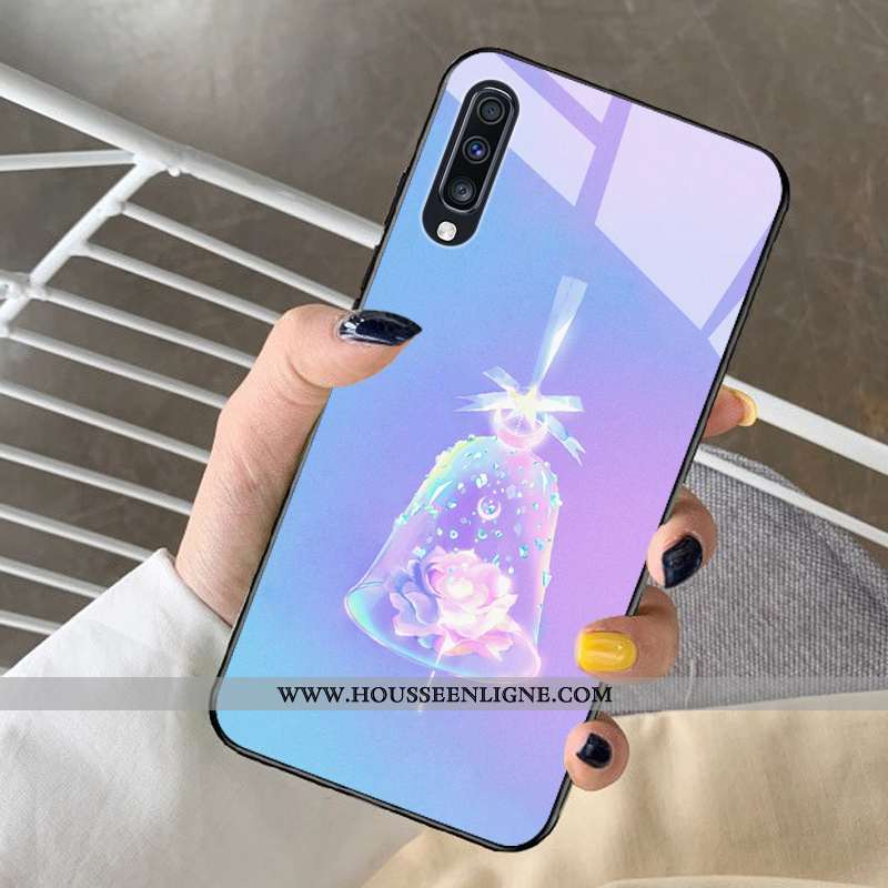 Housse Samsung Galaxy A30s Charmant Protection Étui Dessin Animé Tout Compris Petit Coque Bleu