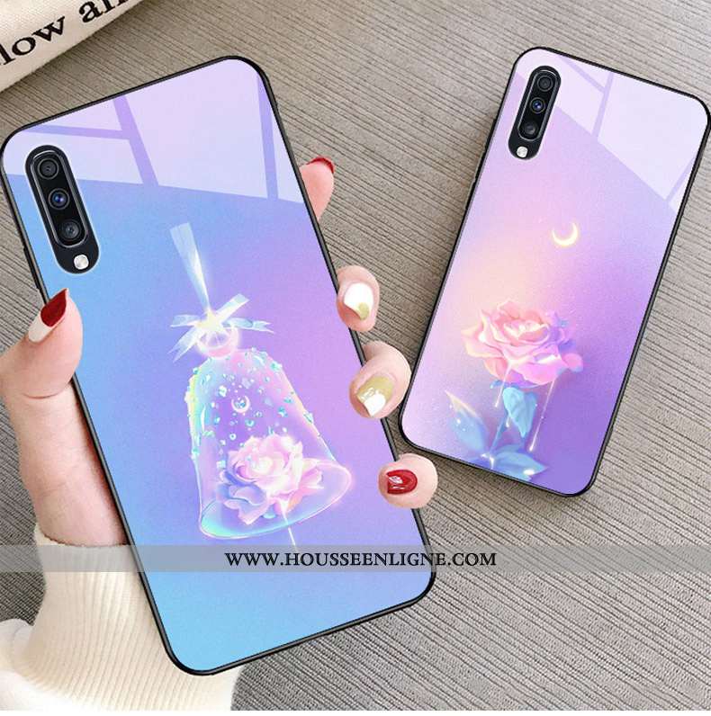 Housse Samsung Galaxy A30s Charmant Protection Étui Dessin Animé Tout Compris Petit Coque Bleu