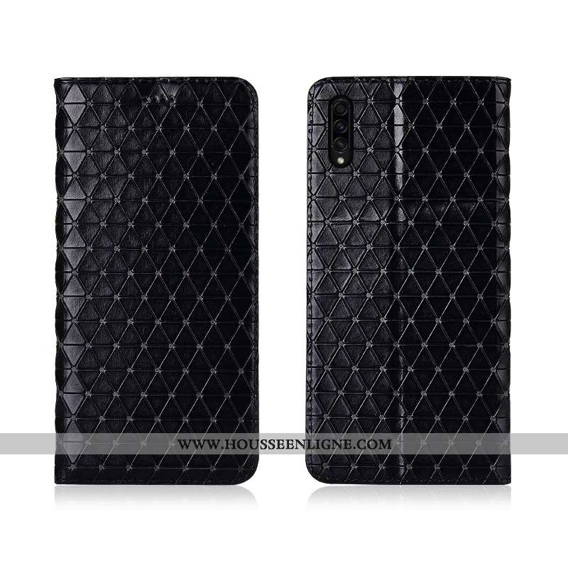 Housse Samsung Galaxy A30s Cuir Véritable Tendance Téléphone Portable Fluide Doux Délavé En Daim Pla