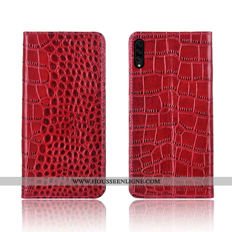 Housse Samsung Galaxy A30s Délavé En Daim Cuir Véritable Étoile Silicone Protection Tendance Cuir Ma