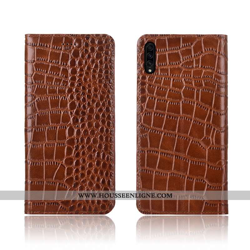 Housse Samsung Galaxy A30s Délavé En Daim Cuir Véritable Étoile Silicone Protection Tendance Cuir Ma