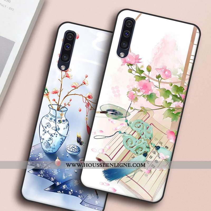 Housse Samsung Galaxy A30s Personnalité Fluide Doux Silicone Téléphone Portable Protection Style Chi