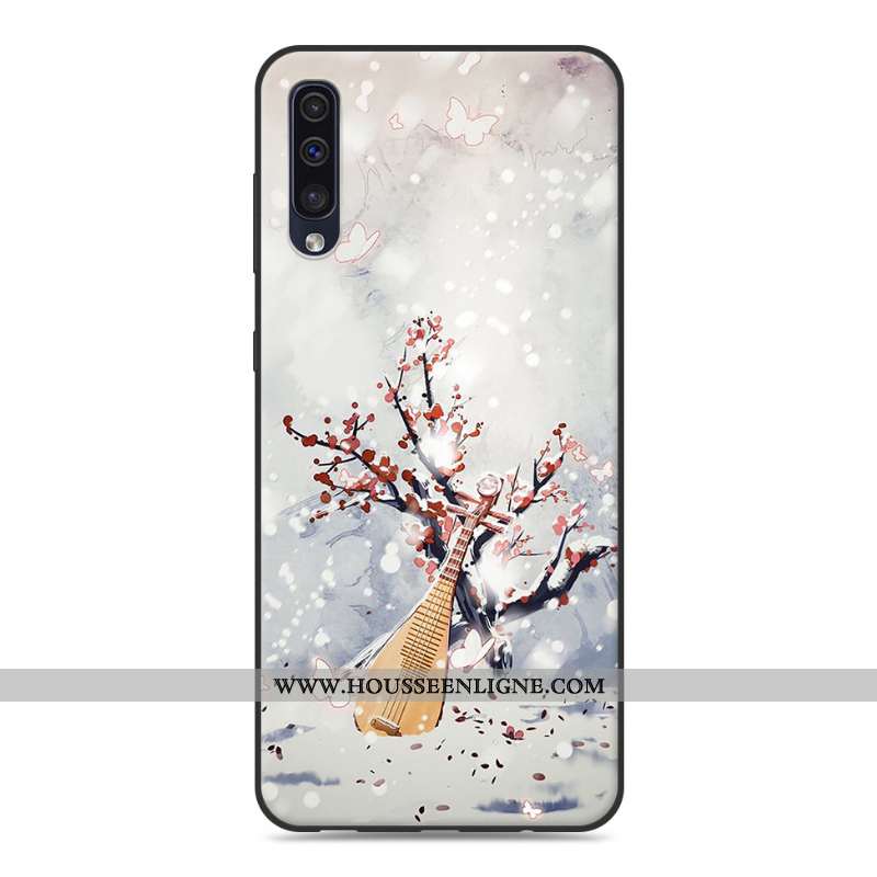 Housse Samsung Galaxy A30s Personnalité Fluide Doux Silicone Téléphone Portable Protection Style Chi
