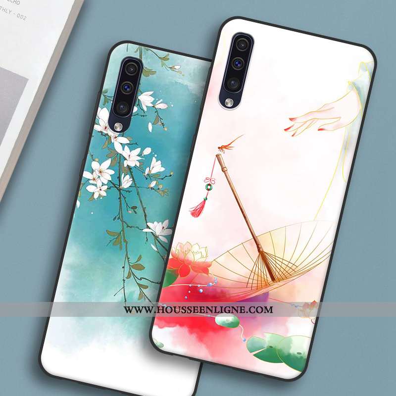 Housse Samsung Galaxy A30s Personnalité Fluide Doux Silicone Téléphone Portable Protection Style Chi