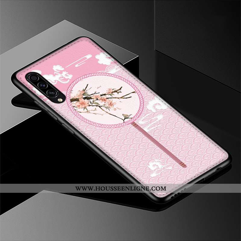 Housse Samsung Galaxy A30s Personnalité Gaufrage Étui Fluide Doux Style Chinois Incassable Étoile Ro