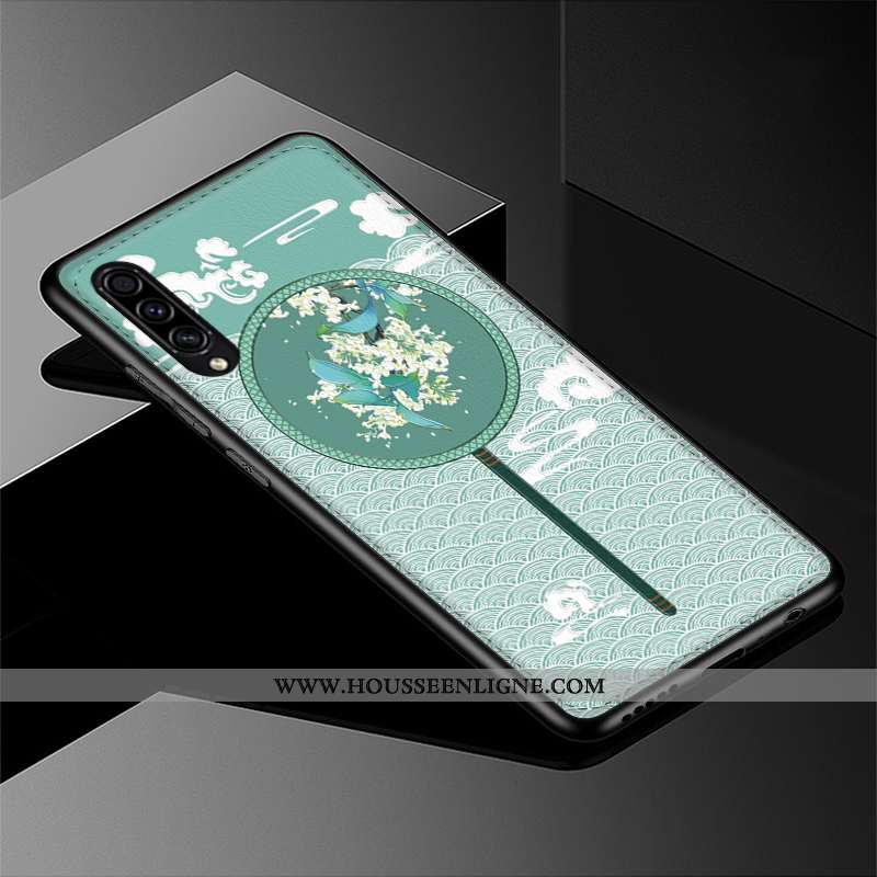 Housse Samsung Galaxy A30s Personnalité Gaufrage Étui Fluide Doux Style Chinois Incassable Étoile Ro