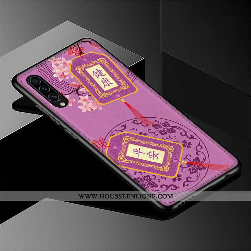Housse Samsung Galaxy A30s Personnalité Gaufrage Étui Fluide Doux Style Chinois Incassable Étoile Ro