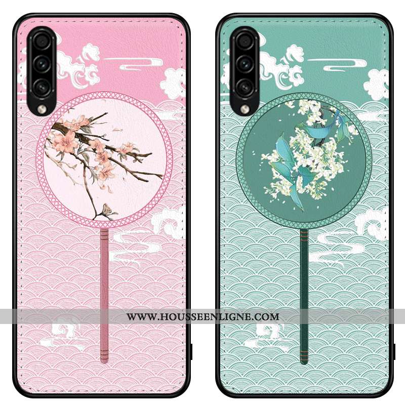 Housse Samsung Galaxy A30s Personnalité Gaufrage Étui Fluide Doux Style Chinois Incassable Étoile Ro
